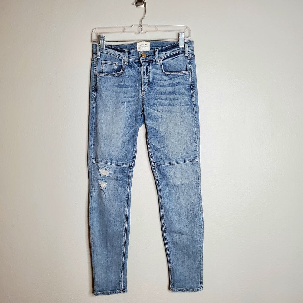 Indie Sleaze Distressed Skinny Jeans Size 27 Edgy Grunge Casual McGuire Denim